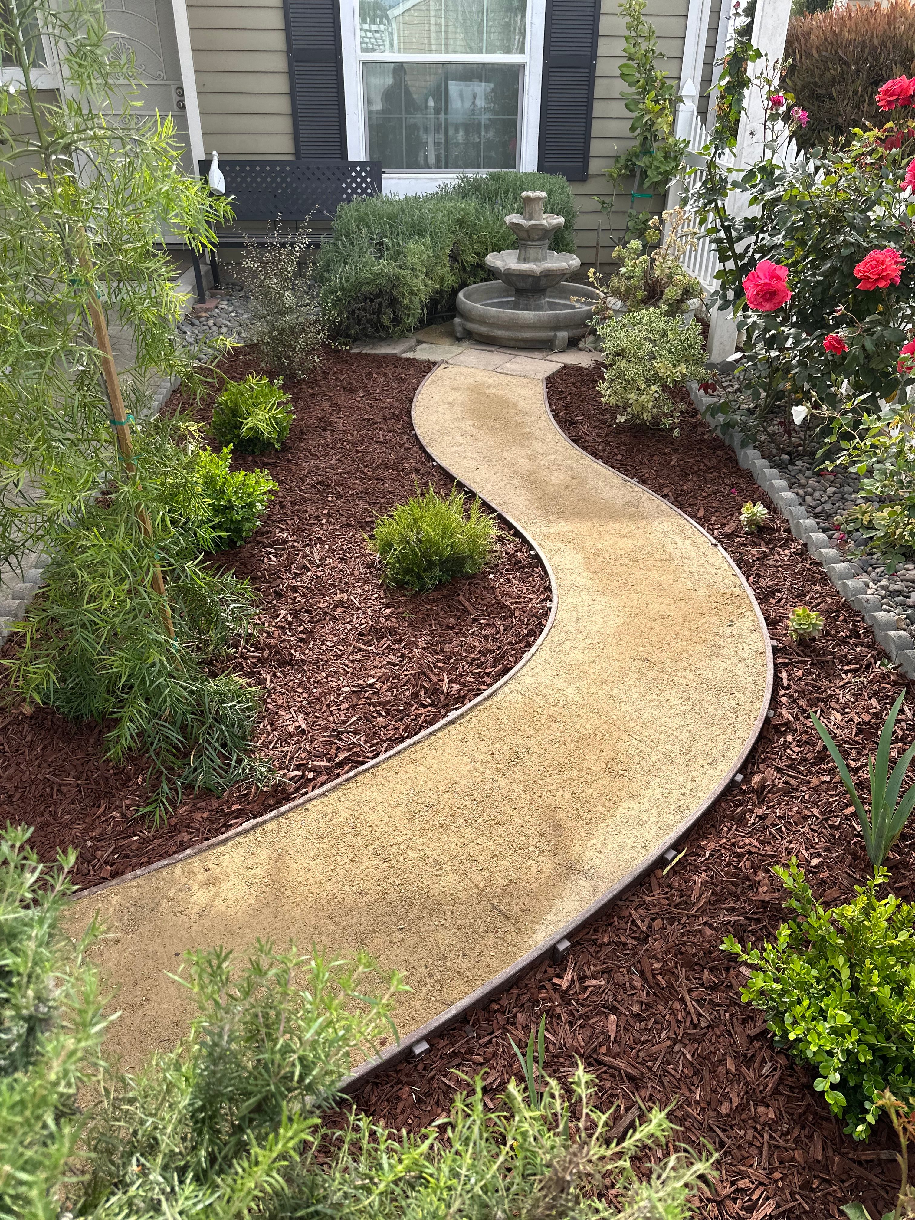 After landscaping
