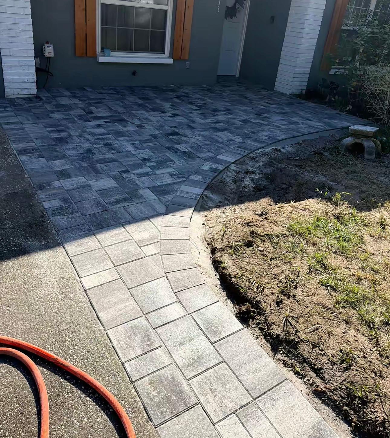 Paver Walkway and Patio